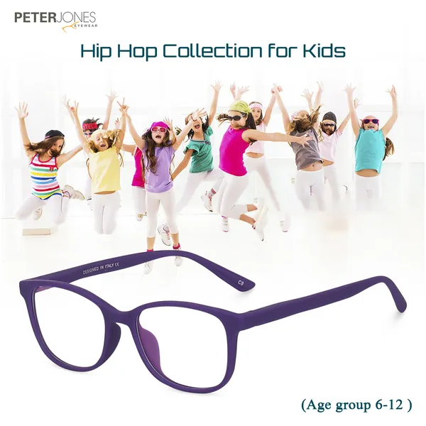 Peter_Jones_I_Purple_Color_I_Hip_Hop_Kids_Collection_I_Matte_Finished_I_Computer/Gaming_Glasses_I_For_Boys_and_Girls_I_Age_Group_6-12_(1003PL)