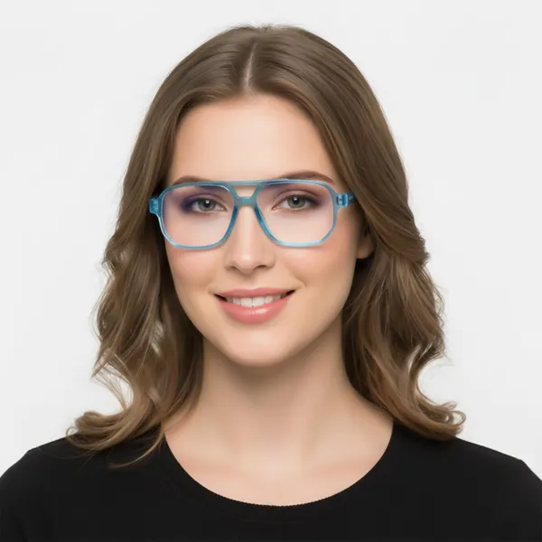 Peter_Jones_I_Zero_Power_Blue_Cut_Computer/Gaming_Glasses_I_Aqua_Blue_Color_I_Square_Shape_I_Gaming_Glasses_I_UV_Protected_&_Blocks_Harmful_Rays_I_Men_&_Women_I_Large_Size_AG740TBL