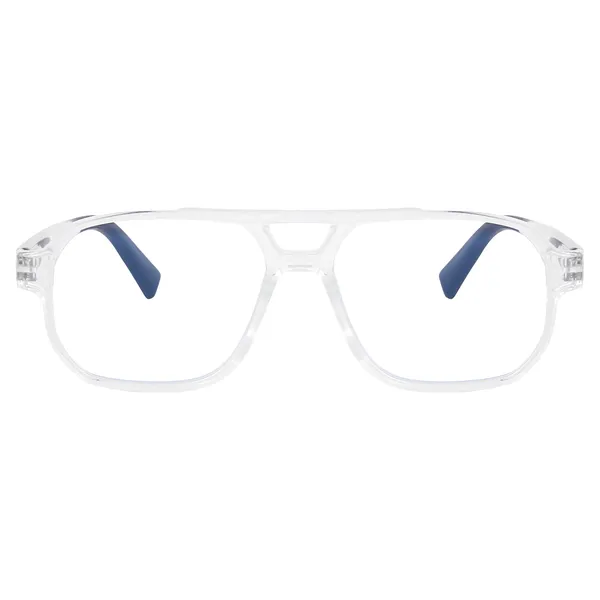 Peter_Jones_I_Zero_Power_Blue_Cut_Computer/Gaming_Glasses_I_Clear_Transparent_Color_I_Square_Shape_I_Gaming_Glasses_I_UV_Protected_&_Blocks_Harmful_Rays_I_Men_&_Women_I_Large_Size_AG740T