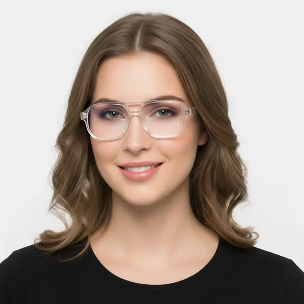 Peter_Jones_I_Zero_Power_Blue_Cut_Computer/Gaming_Glasses_I_Clear_Transparent_Color_I_Square_Shape_I_Gaming_Glasses_I_UV_Protected_&_Blocks_Harmful_Rays_I_Men_&_Women_I_Large_Size_AG740T