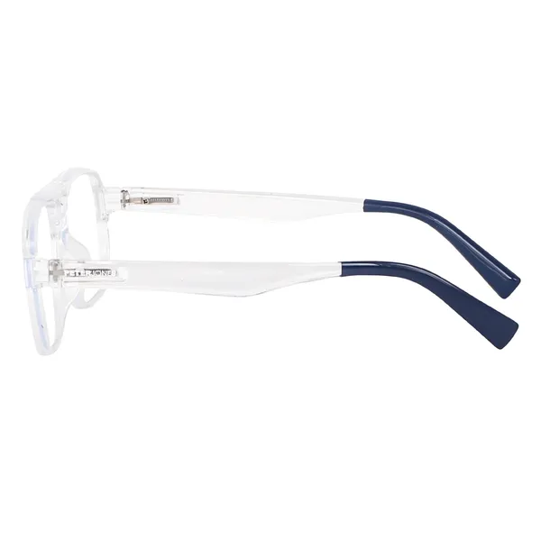 Peter_Jones_I_Zero_Power_Blue_Cut_Computer/Gaming_Glasses_I_Clear_Transparent_Color_I_Square_Shape_I_Gaming_Glasses_I_UV_Protected_&_Blocks_Harmful_Rays_I_Men_&_Women_I_Large_Size_AG740T