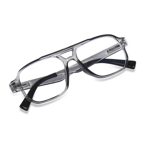Peter_Jones_I_Zero_Power_Blue_Cut_Computer/Gaming_Glasses_I_Grey_Color_I_Square_Shape_I_Gaming_Glasses_I_UV_Protected_&_Blocks_Harmful_Rays_I_Men_&_Women_I_Large_Size_AG740GT