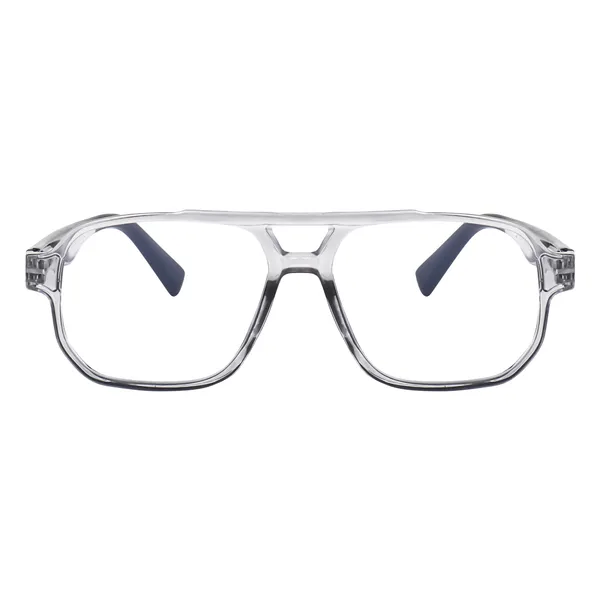 Peter_Jones_I_Zero_Power_Blue_Cut_Computer/Gaming_Glasses_I_Grey_Color_I_Square_Shape_I_Gaming_Glasses_I_UV_Protected_&_Blocks_Harmful_Rays_I_Men_&_Women_I_Large_Size_AG740GT