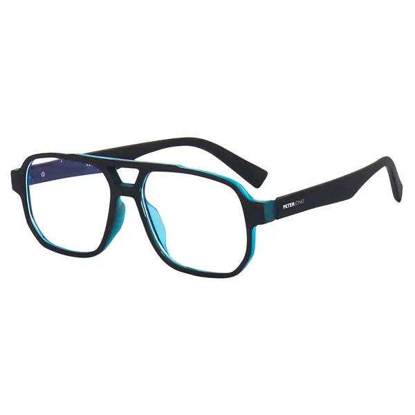Peter_Jones_I_Zero_Power_Blue_Cut_Computer/Gaming_Glasses_I_Square_Shape_I_Gaming_Glasses_I_UV_Protected_&_Blocks_Harmful_Rays_I_Men_&_Women_I_Large_Size_AG740IBL