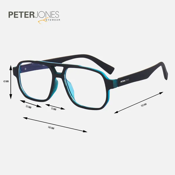 Peter_Jones_I_Zero_Power_Blue_Cut_Computer/Gaming_Glasses_I_Square_Shape_I_Gaming_Glasses_I_UV_Protected_&_Blocks_Harmful_Rays_I_Men_&_Women_I_Large_Size_AG740IBL