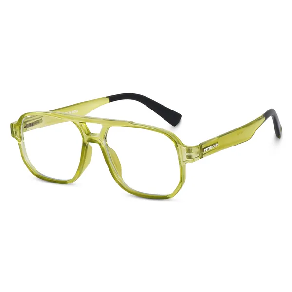 Peter_Jones_I_Zero_Power_Blue_Cut_Computer/Gaming_Glasses_I_Yellow_Color_I_Square_Shape_I_Gaming_Glasses_I_UV_Protected_&_Blocks_Harmful_Rays_I_Men_&_Women_I_Large_Size_AG740Y