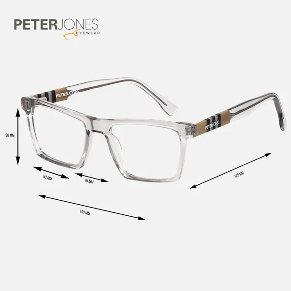 Peter_Jones_Luxe_I_Aqua_Grey_Color_I_Pure_Acetate_I_Medium_Size_I_Rectangular_Frame_I__Spectacle_Frame__for_Men_and_Women_(U006GT)