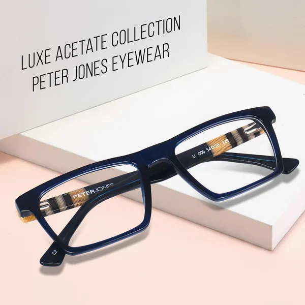 Peter_Jones_Luxe_I_Blue_Color_I_Pure_Acetate_I_Medium_Size_I_Rectangular_Frame_I__Spectacle_Frame__for_Men_and_Women_(U006BL)
