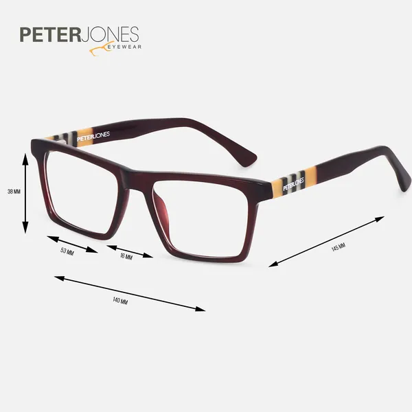 Peter_Jones_Luxe_I_Cherry_Red_Color_I_Pure_Acetate_I_Medium_Size_I_Rectangular_Frame_I__Spectacle_Frame__for_Men_and_Women_(U006RD)