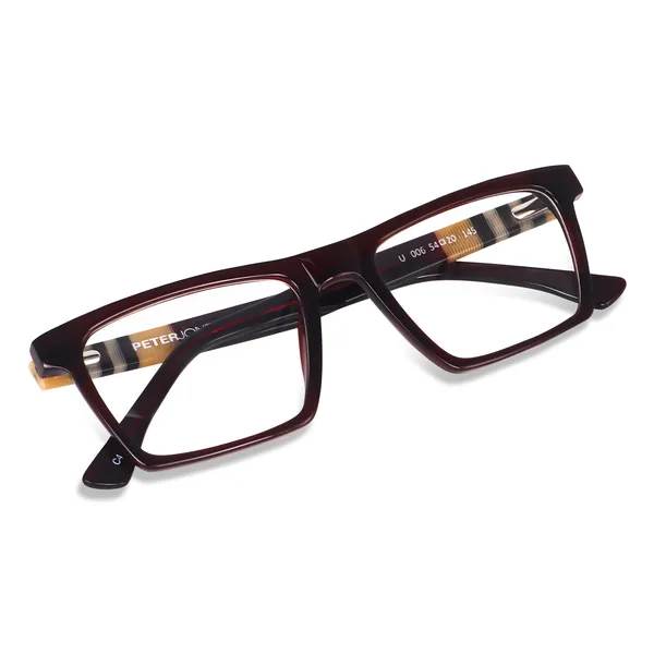 Peter_Jones_Luxe_I_Cherry_Red_Color_I_Pure_Acetate_I_Medium_Size_I_Rectangular_Frame_I__Spectacle_Frame__for_Men_and_Women_(U006RD)