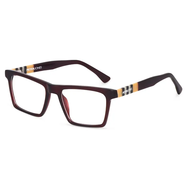 Peter_Jones_Luxe_I_Cherry_Red_Color_I_Pure_Acetate_I_Medium_Size_I_Rectangular_Frame_I__Spectacle_Frame__for_Men_and_Women_(U006RD)