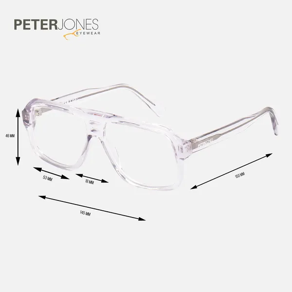 Peter_Jones_Luxe_I_Clear_Transparent_Color_I_Pure_Acetate_I__Large_Size_I_Unisex_I__Aviator_Frame_I__Spectacle_Frame_(U005T)