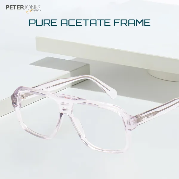 Peter_Jones_Luxe_I_Clear_Transparent_Color_I_Pure_Acetate_I__Large_Size_I_Unisex_I__Aviator_Frame_I__Spectacle_Frame_(U005T)