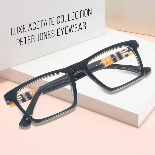 Peter_Jones_Luxe_I_Deep_Green_Color_I_Pure_Acetate_I_Medium_Size_I_Rectangular_Frame_I__Spectacle_Frame__for_Men_and_Women_(U006GR)