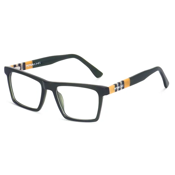 Peter_Jones_Luxe_I_Deep_Green_Color_I_Pure_Acetate_I_Medium_Size_I_Rectangular_Frame_I__Spectacle_Frame__for_Men_and_Women_(U006GR)