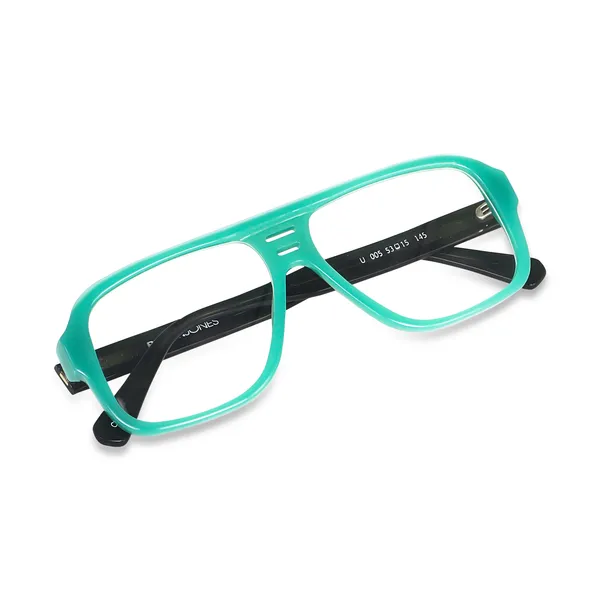 Peter_Jones_Luxe_I_Green_Color_I_Pure_Acetate_I__Large_Size_I_Unisex_I__Aviator_Frame_I__Spectacle_Frame_(U005GR)