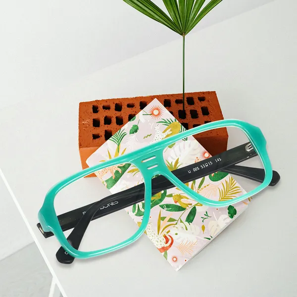 Peter_Jones_Luxe_I_Green_Color_I_Pure_Acetate_I__Large_Size_I_Unisex_I__Aviator_Frame_I__Spectacle_Frame_(U005GR)