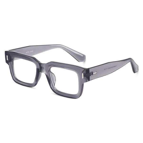 Peter_Jones_Transparent_Grey_Square_Unisex_Blue_Light_Blocking_Computer/Gaming_Glasses_(3688FGT)