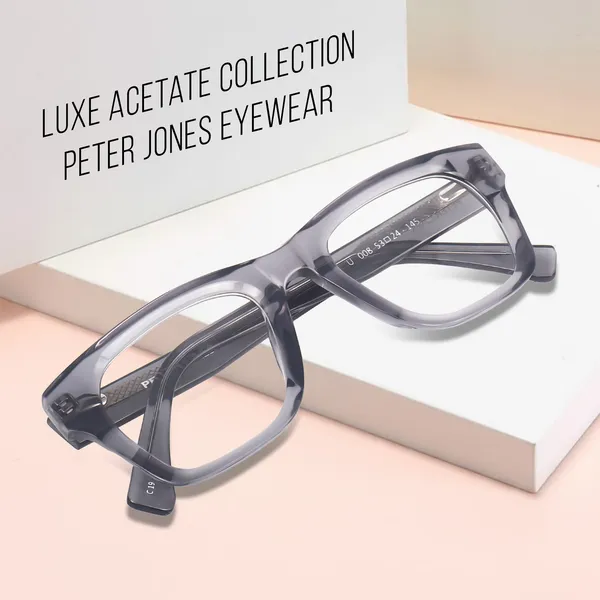 Peter_Jones_Unisex_Aqua_Grey__Pure_Acetate_Medium_Size_Square_Frame_