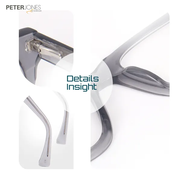 Peter_Jones_Unisex_Aqua_Grey__Pure_Acetate_Medium_Size_Square_Frame_