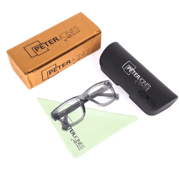 Peter_Jones_Unisex_Aqua_Grey__Pure_Acetate_Medium_Size_Square_Frame_