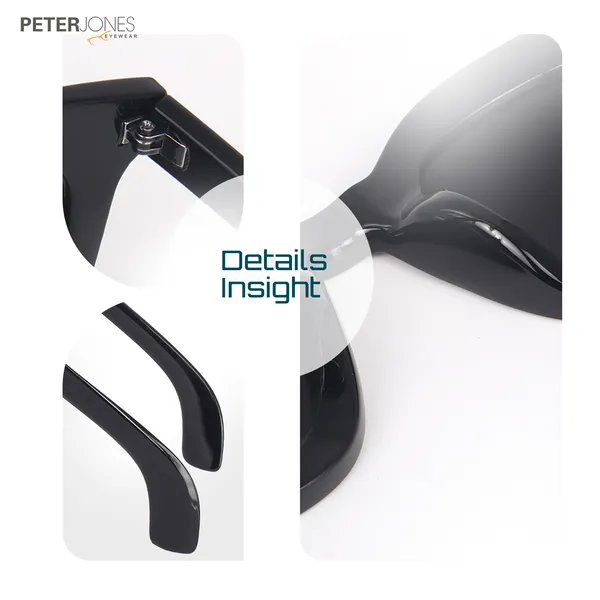 Peter_Jones_Unisex_Black_Color_I_Full_Rim_I_Square_Shape_I_Large_Size_I_UV/UB_Protection_I_Sunglasses