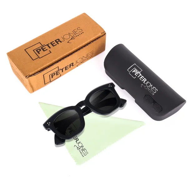 Peter_Jones_Unisex_Black_Color_I_Full_Rim_I_Square_Shape_I_Large_Size_I_UV/UB_Protection_I_Sunglasses