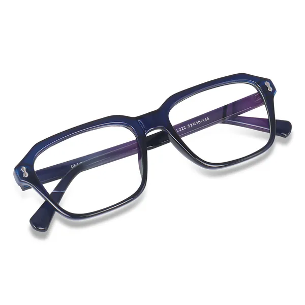 Peter_Jones_Unisex_Blue_Lenses_Large_Size_Square_Frame_AntGlare_Lenses_Optical_Frame_(AG222BL)