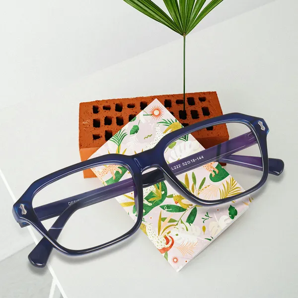 Peter_Jones_Unisex_Blue_Lenses_Large_Size_Square_Frame_AntGlare_Lenses_Optical_Frame_(AG222BL)