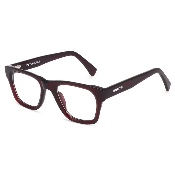 Peter_Jones_Unisex_Cherry_Red_Color__Pure_Acetate_Medium_Size_Square_Frame_