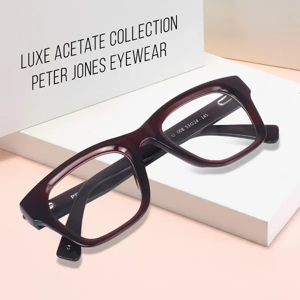 Peter_Jones_Unisex_Cherry_Red_Color__Pure_Acetate_Medium_Size_Square_Frame_