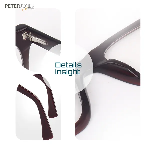 Peter_Jones_Unisex_Cherry_Red_Color__Pure_Acetate_Medium_Size_Square_Frame_