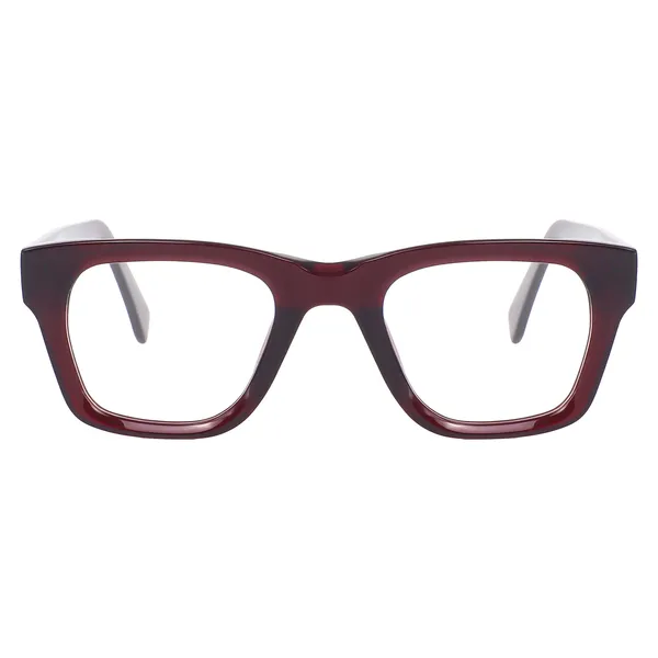 Peter_Jones_Unisex_Cherry_Red_Color__Pure_Acetate_Medium_Size_Square_Frame_