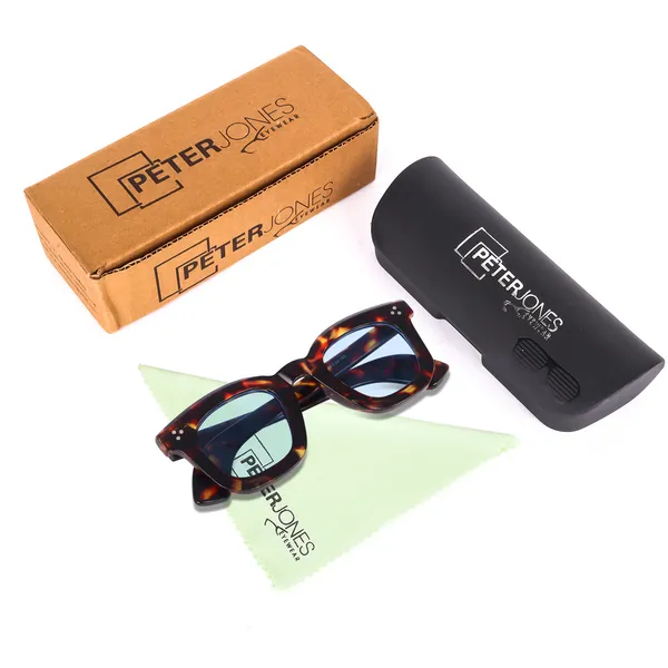 Peter_Jones_Unisex_Demi_Brown_I_Full_Rim_I_Square_Shape_I_Large_Size_I_UV/UB_Protection_I_Sunglasses