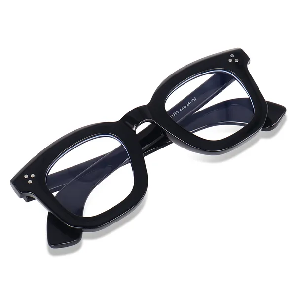 Peter_Jones_Unisex_Zero_Power_Blue_Cut__Black_Color_Computer/Gaming_Glasses_Square_Frame_UV_Protected