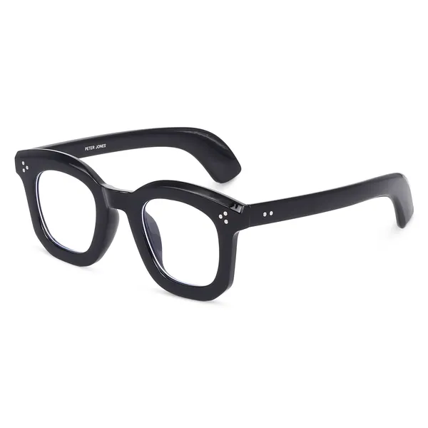 Peter_Jones_Unisex_Zero_Power_Blue_Cut__Black_Color_Computer/Gaming_Glasses_Square_Frame_UV_Protected