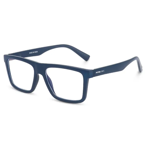 Peter_Jones_Unisex_Zero_Power_Blue_Cut__Blue_Color_Computer/Gaming_Glasses_Square_Frame_UV_Protected