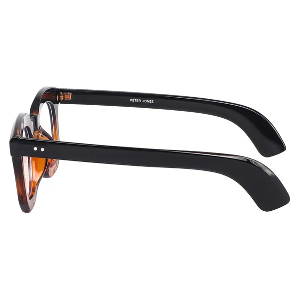 Peter_Jones_Unisex_Zero_Power_Blue_Cut__Demi_Brown_Color_Computer/Gaming_Glasses_Square_Frame_UV_Protected