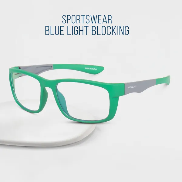 Peter_Jones_Unisex_Zero_Power_Blue_Cut__Green_Grey_Color_Computer/Gaming_Glasses/Cycling/Sports_UV_Protected