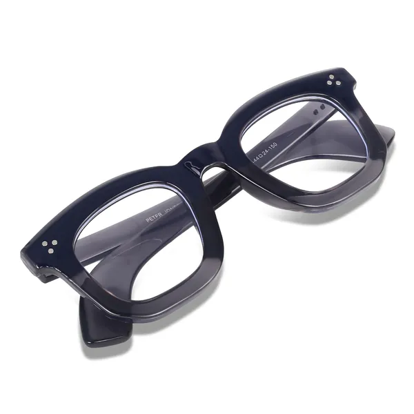 Peter_Jones_Unisex_Zero_Power_Blue_Cut__Grey_Color_Computer/Gaming_Glasses_Square_Frame_UV_Protected