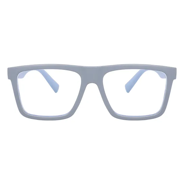 Peter_Jones_Unisex_Zero_Power_Blue_Cut__Grey_Color_Computer/Gaming_Glasses_Square_Frame_UV_Protected