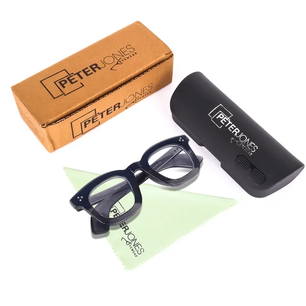 Peter_Jones_Unisex_Zero_Power_Blue_Cut__Grey_Color_Computer/Gaming_Glasses_Square_Frame_UV_Protected
