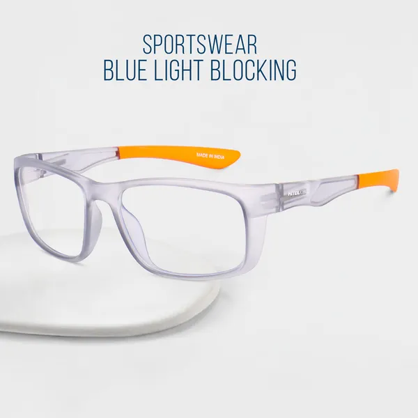 Peter_Jones_Unisex_Zero_Power_Blue_Cut__Grey_Orange_Color_Computer/Gaming_Glasses/Cycling/Sports_UV_Protected