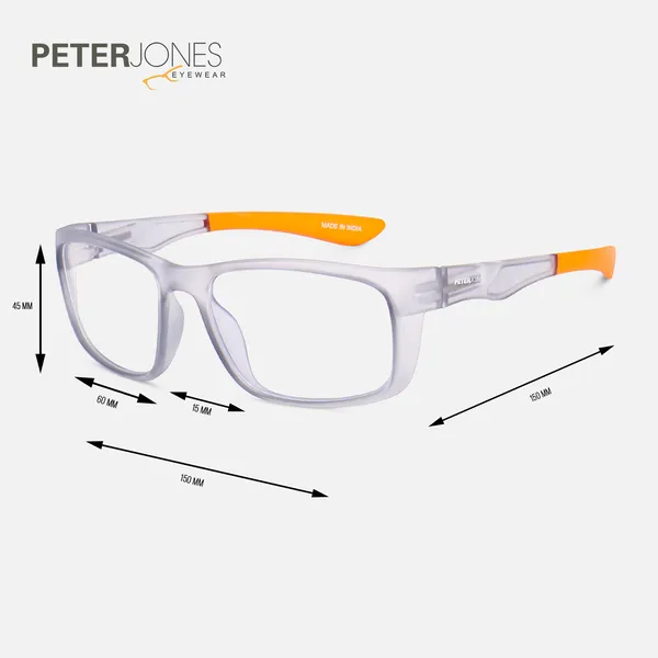 Peter_Jones_Unisex_Zero_Power_Blue_Cut__Grey_Orange_Color_Computer/Gaming_Glasses/Cycling/Sports_UV_Protected