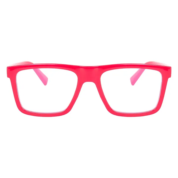 Peter_Jones_Unisex_Zero_Power_Blue_Cut__Hot_Pink_Color_Computer/Gaming_Glasses_Square_Frame_UV_Protected