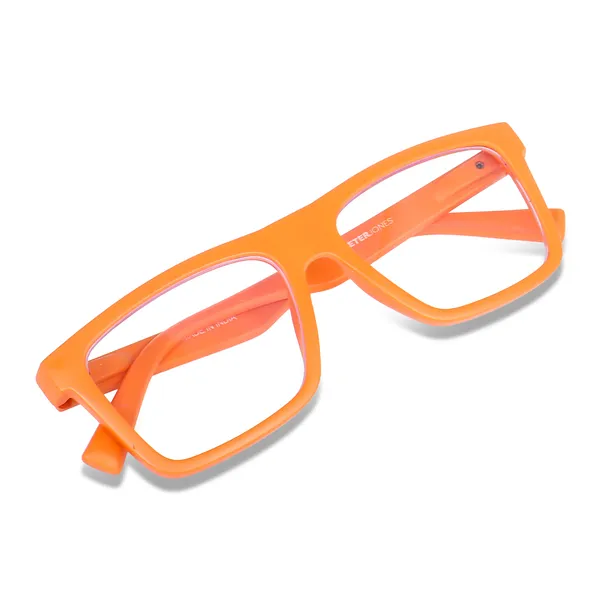 Peter_Jones_Unisex_Zero_Power_Blue_Cut__Orange_Color_Computer/Gaming_Glasses_Square_Frame_UV_Protected