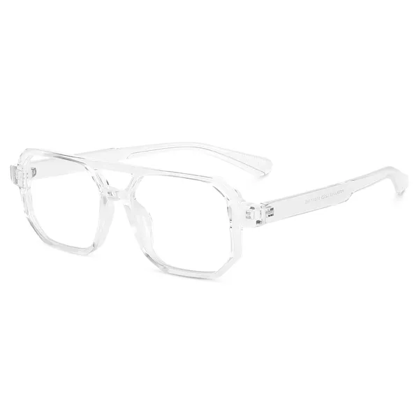 Peter_Jones__I_Transparent_Color_I_Unisex_I__Medium_Size_I_Square_Frame_I_Anti_Glare_Lenses_I_Optical_Frame_(2325T)