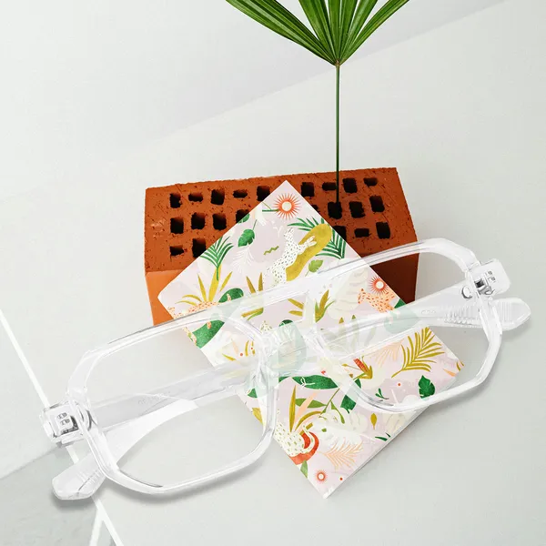Peter_Jones__I_Transparent_Color_I_Unisex_I__Medium_Size_I_Square_Frame_I_Anti_Glare_Lenses_I_Optical_Frame_(2325T)