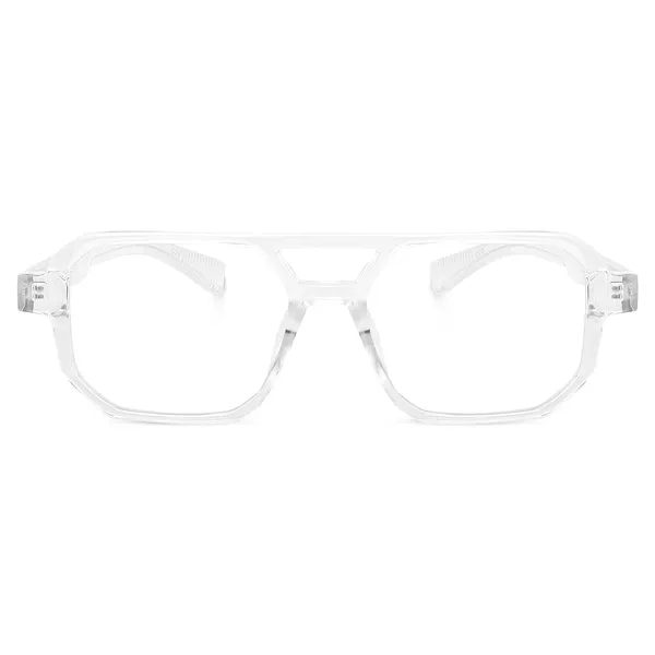 Peter_Jones__I_Transparent_Color_I_Unisex_I__Medium_Size_I_Square_Frame_I_Anti_Glare_Lenses_I_Optical_Frame_(2325T)
