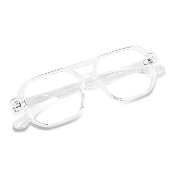 Peter_Jones__I_Transparent_Color_I_Unisex_I__Medium_Size_I_Square_Frame_I_Anti_Glare_Lenses_I_Optical_Frame_(2325T)